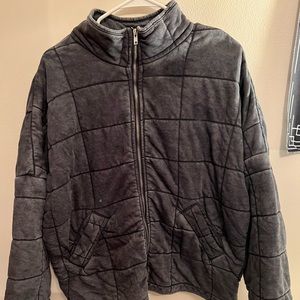 Women's Forever 21 Quilted Zip Up Jacket